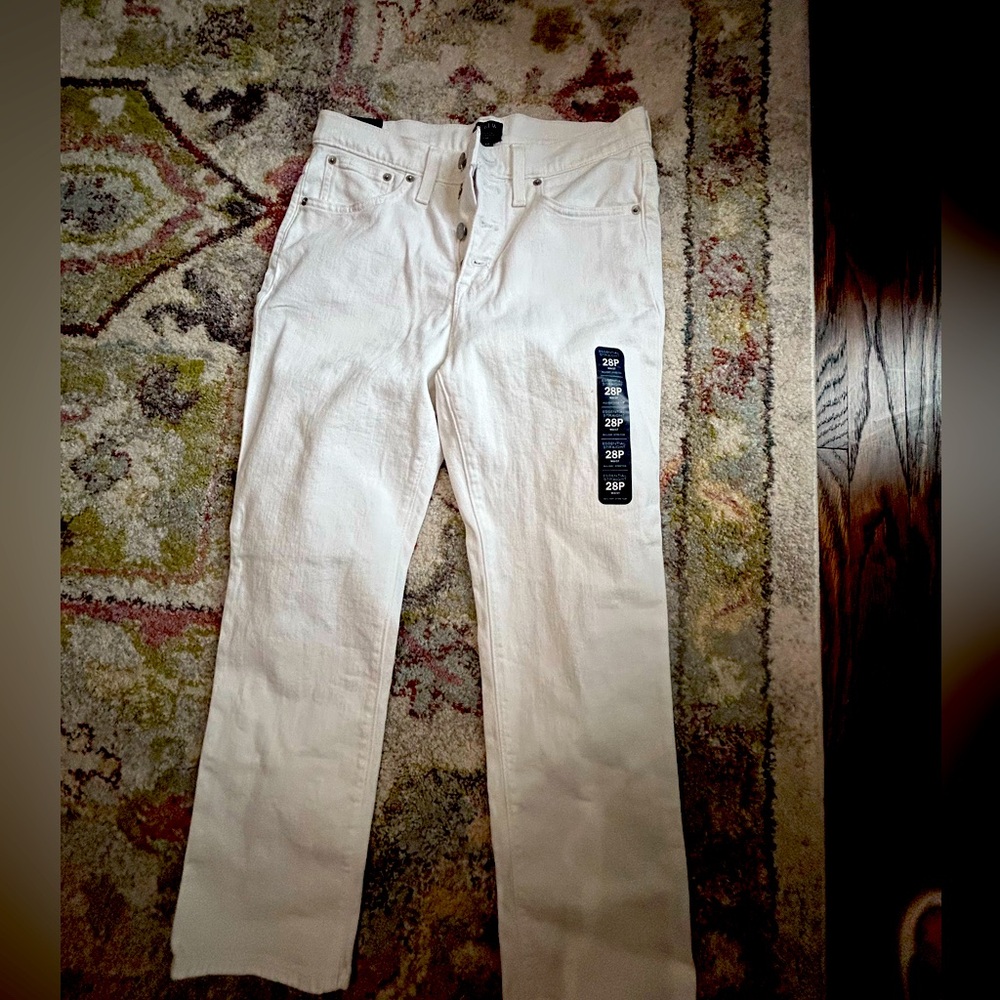 NWT - 28P JCrew white jeans
